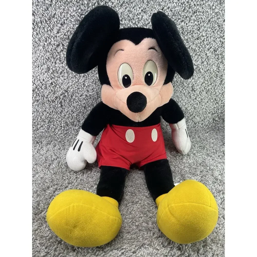Mickey and Minnie Mouse Disney Store Plush Toy Set Large 24 Inch Multicolor